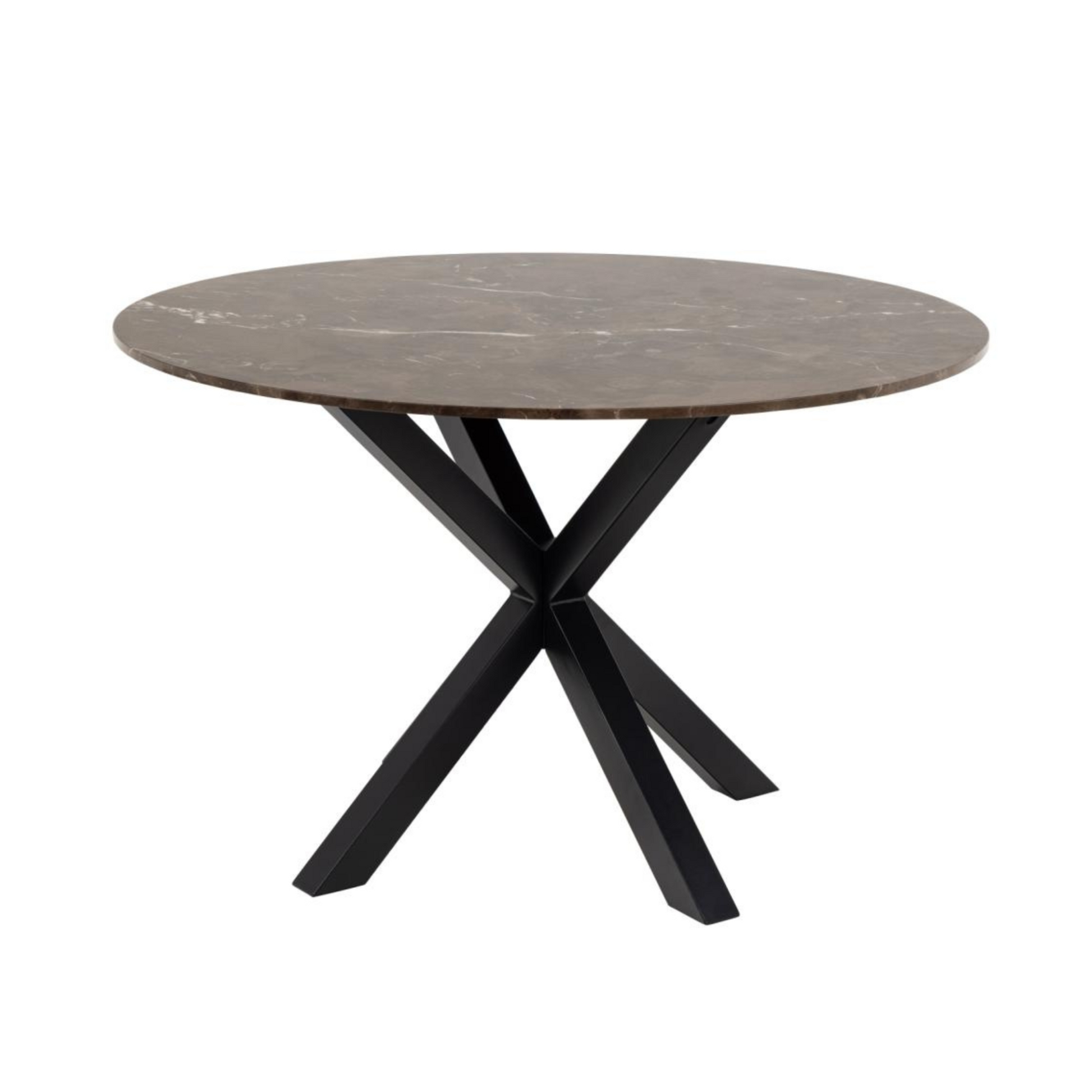 Galds Heva 120x75,5 cm brūns marmors - N1 Home