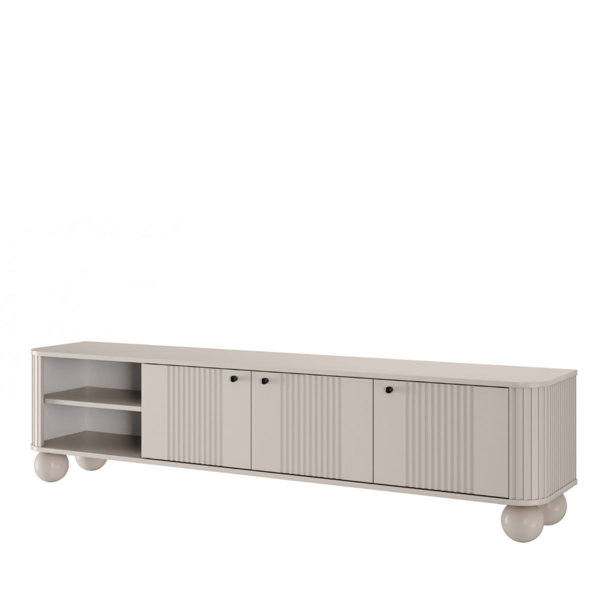 TV skapis Vespa  187/48/38 cm kašmirs/melns - N1 Home