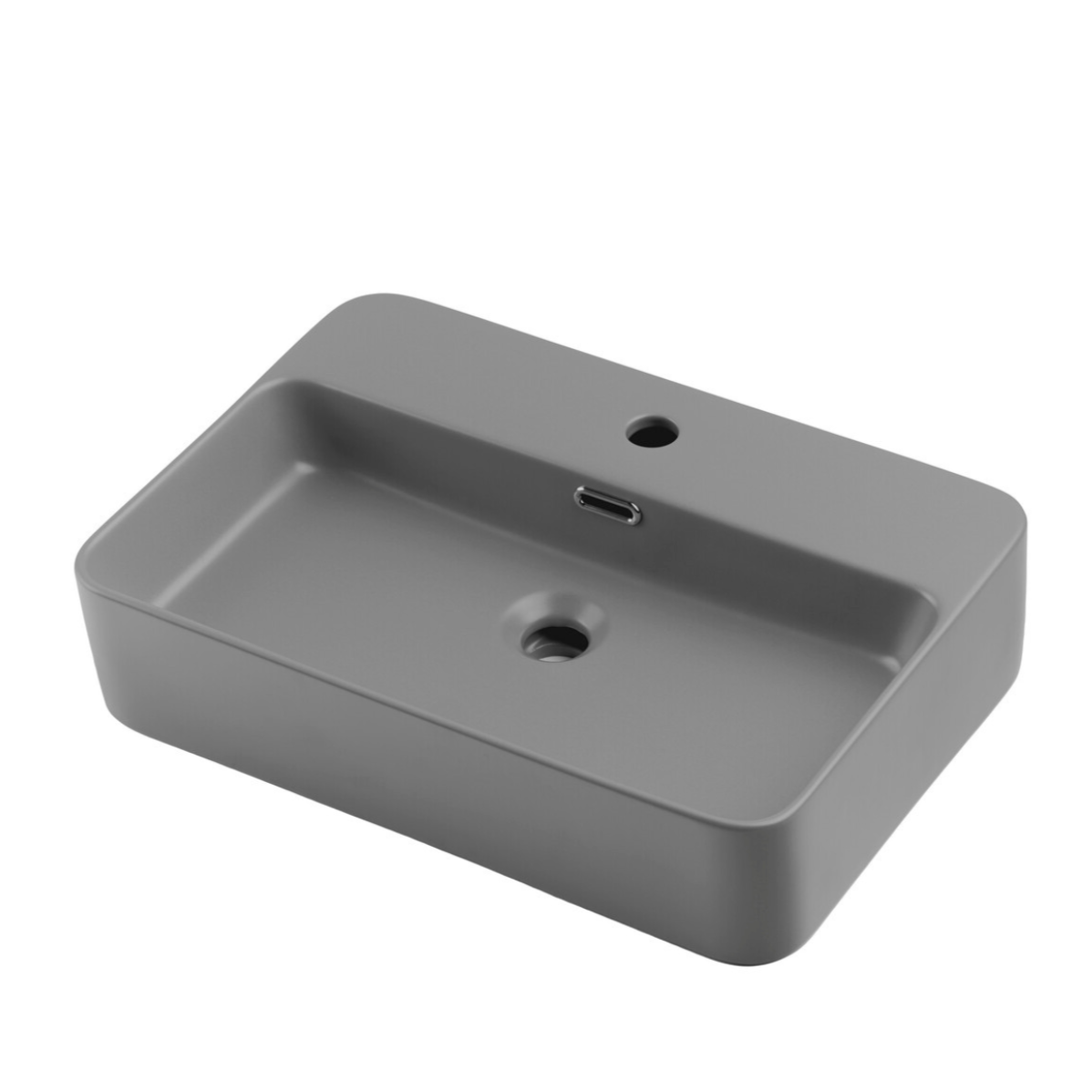 Izlietne Tru 55/12/38 cm gaiši pelēks - N1 Home