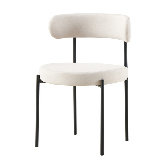 Krēsls Femisa 77/50/55 cm gaiši bēšs/melns - N1 Home