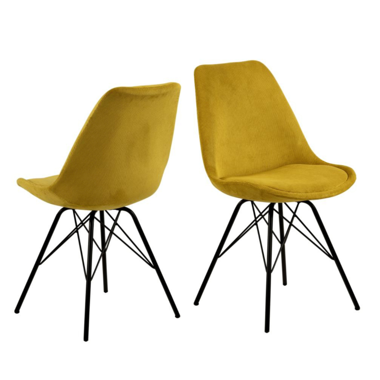 Krēsls Erkot 48/54/85 cm dzeltens - N1 Home