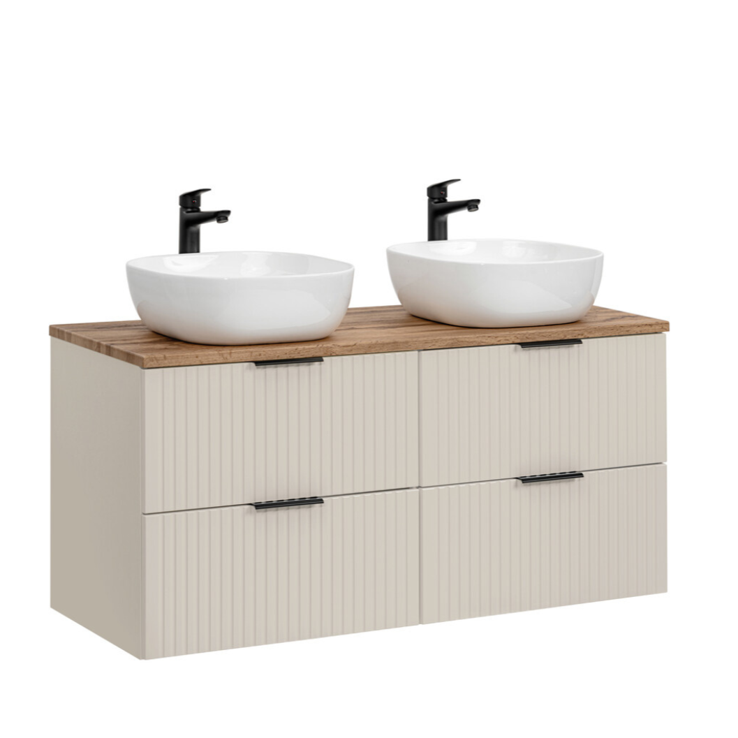 Vannas istabas mēbeļu komplekts Ade JP 120 cm kašmirs/votan ozols - N1 Home