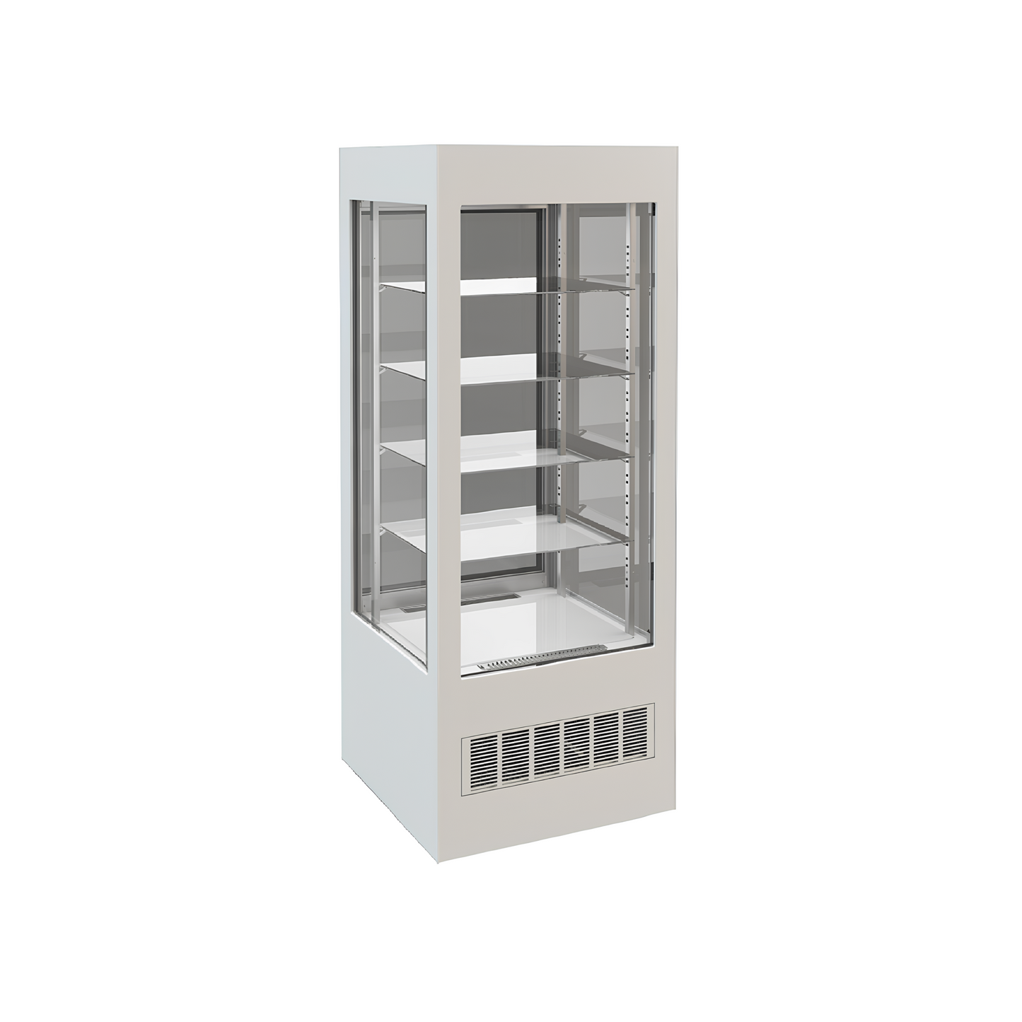 Konditorejas letes/skapis Beli 790x790x1960 cm balts - N1 Home