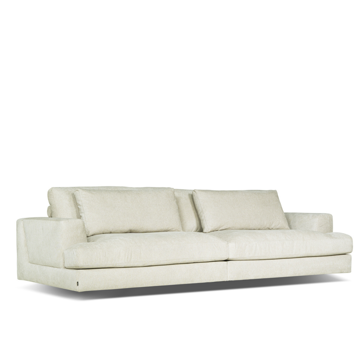 Dīvāns Casa 284/120/81 cm krēms, tumši zaļs