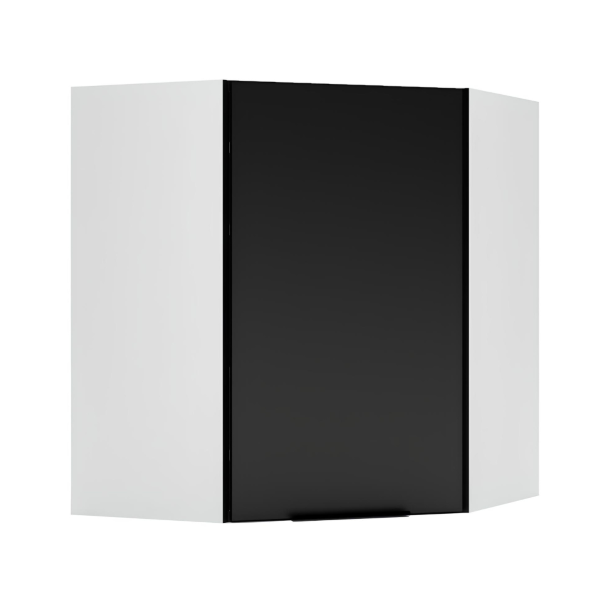 Virtuves augšējais skapis Aldo 60-60/28/72 cm melns - N1 Home