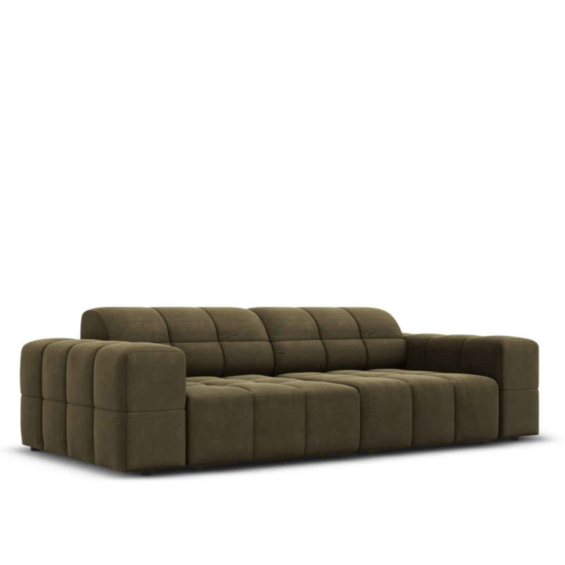 Dīvāns "Chicago" Cosmopolitan Design 204/102/70 cm brūns/zaļš Blu 77 - N1 Home