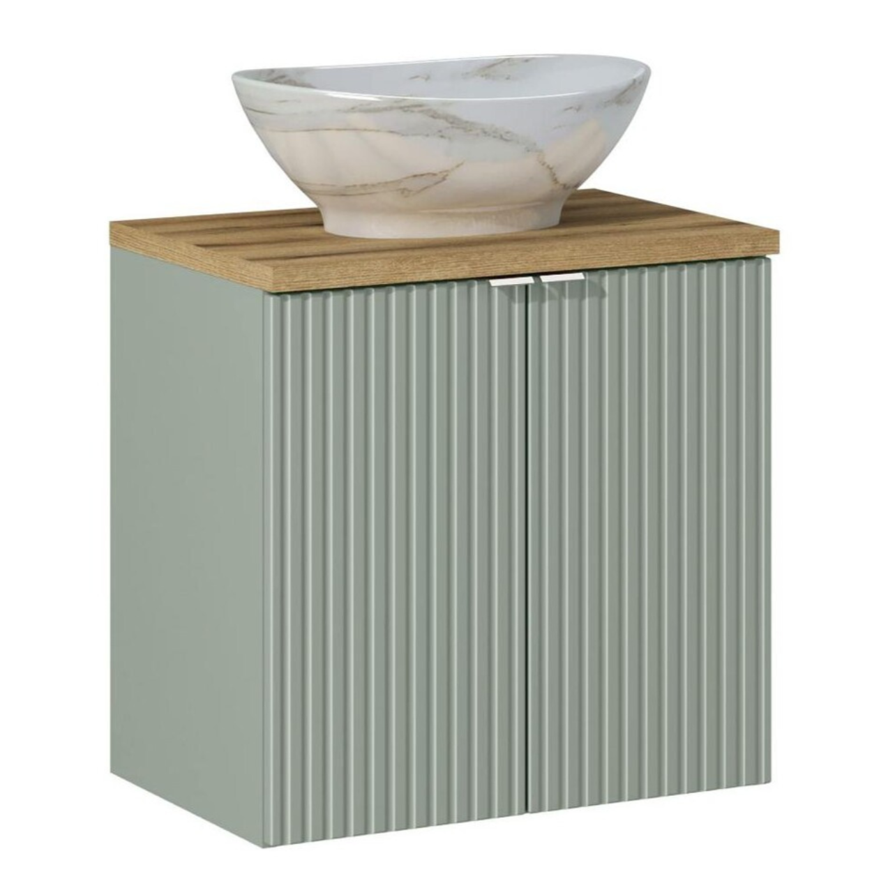 Vannas istabas mēbeļu komplekts Lina D 60 cm jūras zaļš/ozols - N1 Home