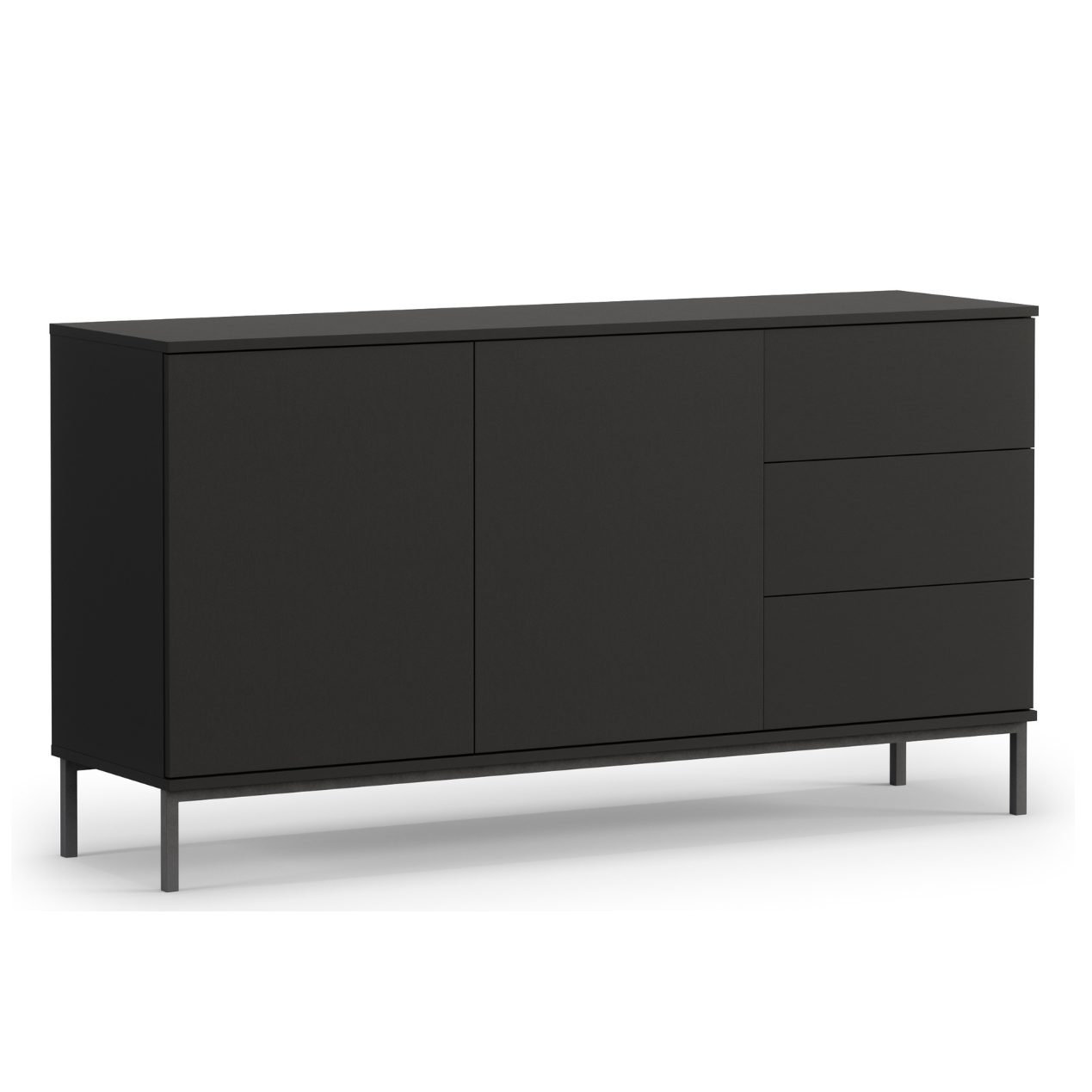 Kumode Polka 80/150/41 cm melns