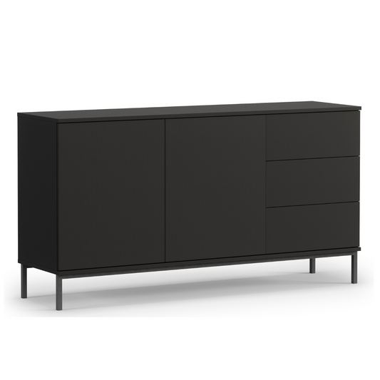 Kumode Polka 80/150/41 cm melns