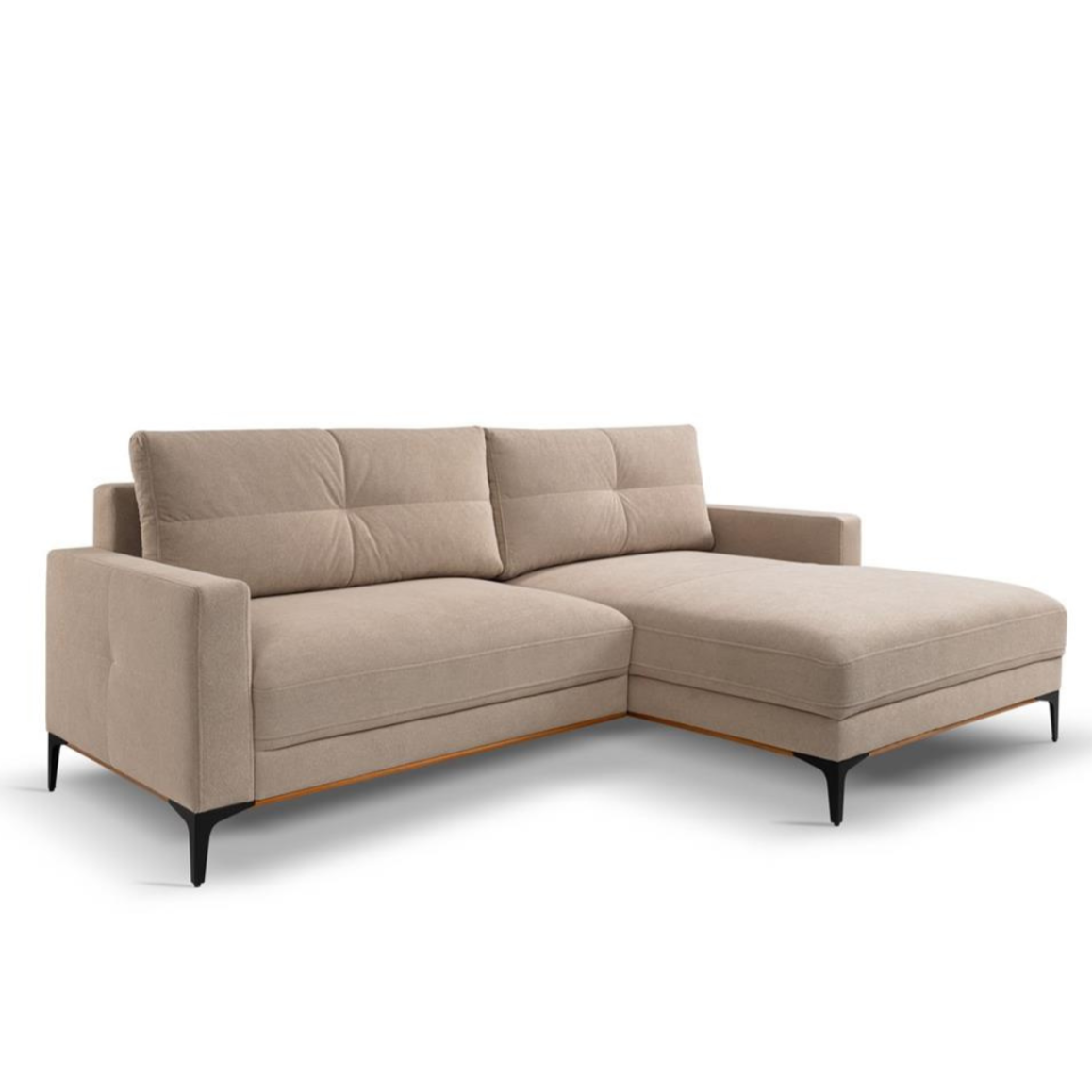 Dīvāns Bergo 238/162/92 cm bēšš - N1 Home