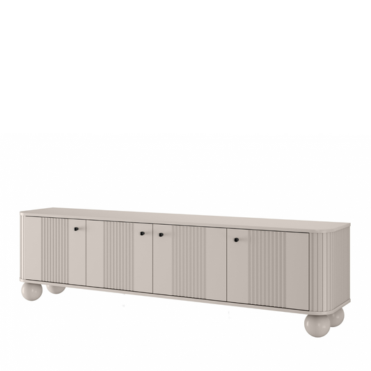 TV skapis Vespa 187/48/38 cm kašmirs/melns - N1 Home