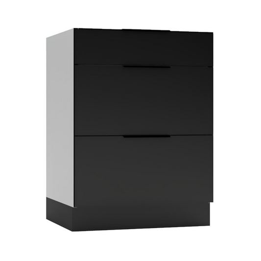 Virtuves zemāks skapis Aldo 60/44/60 cm melns - N1 Home