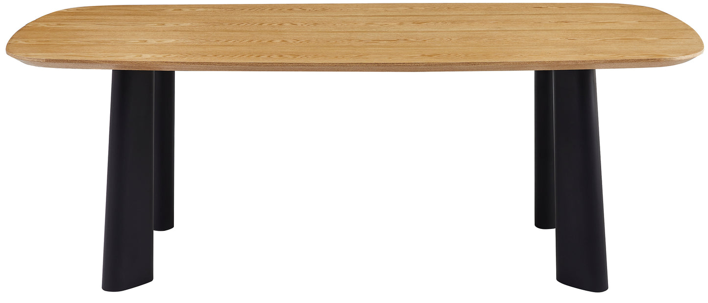 Galds Vicis 75/215/105 cm ozols/melns - N1 Home