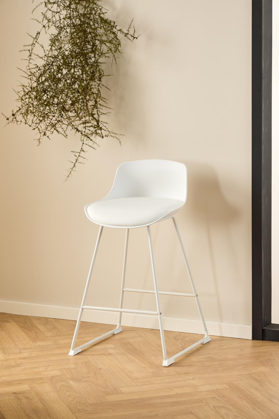 Bāra krēsls Tin 50/49/84 cm balts - N1 Home