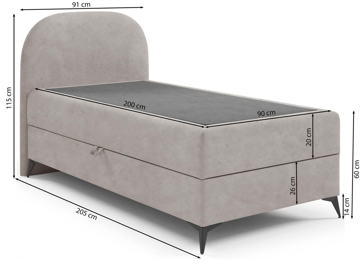 Gulta Lunne 91/115/205 cm Jasmine 28