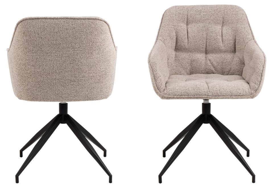 Krēsls Broo 57/54,5/82 cm bēšs - N1 Home