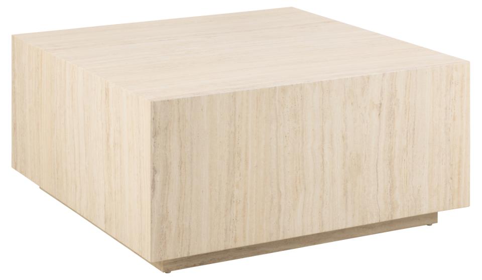 Kafijas galds Dia 90x90x42 cm travertīns - N1 Home