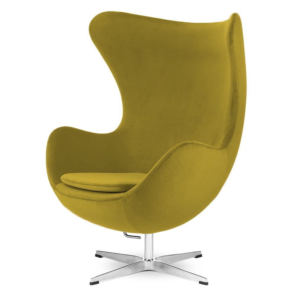 Krēsls Dot Design Treviso Jajo samta 85/113/76 cm laims/hroms - N1 Home