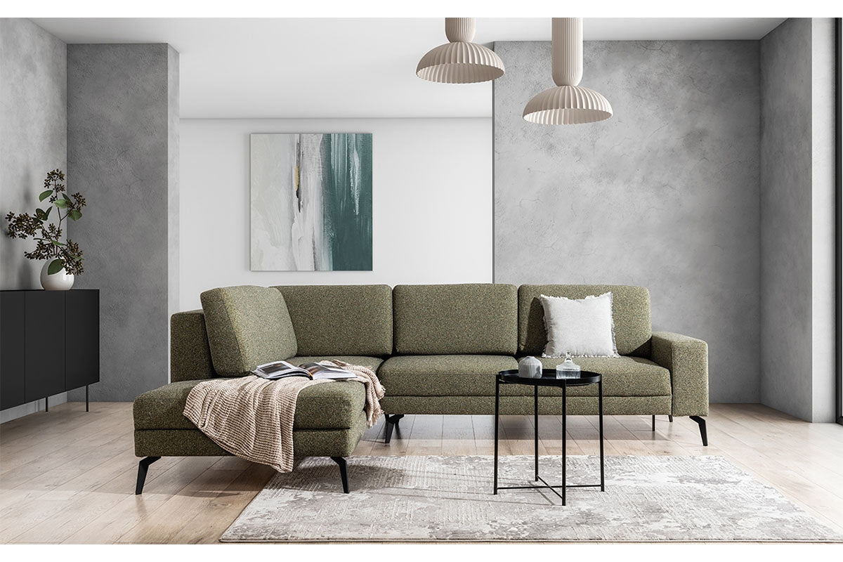 Dīvāns MILANO L kreisais stūris 284/83/219 brūns - N1 Home