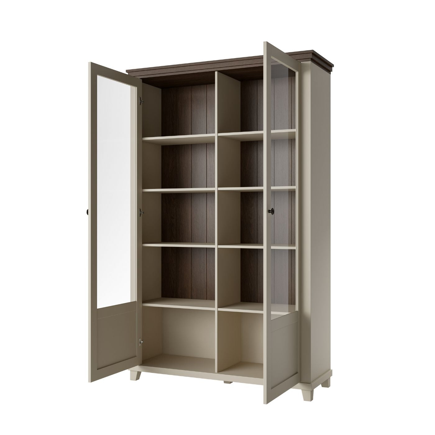 Skapis Evtar 126/200/42 cm kašmirs/Dunin ozols