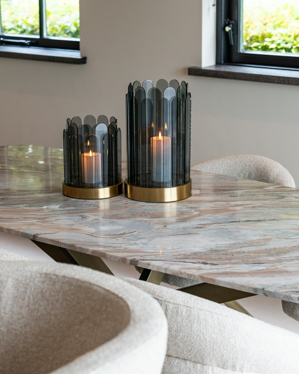Galds Bottega Richmond Interiors 220/77/100 cm Blush bēšs danish oval