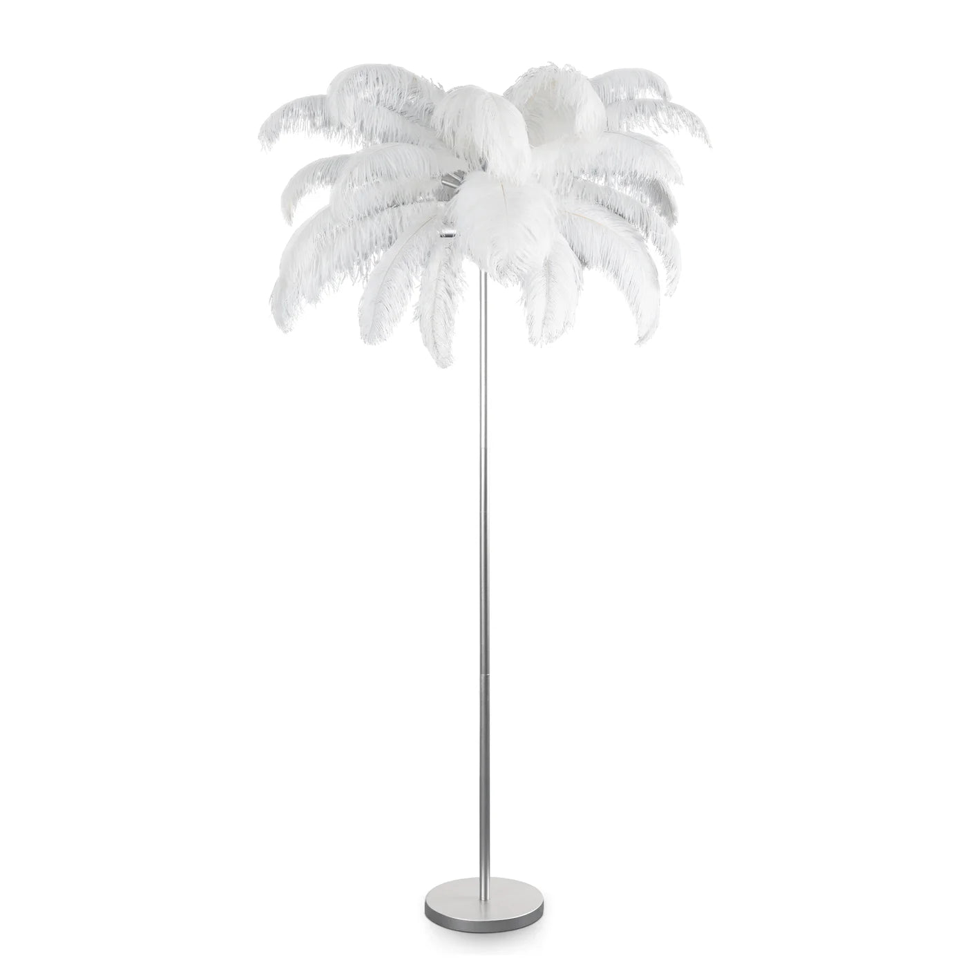 Stāvlampa Fieria 95/180 cm balts/sudraba - N1 Home