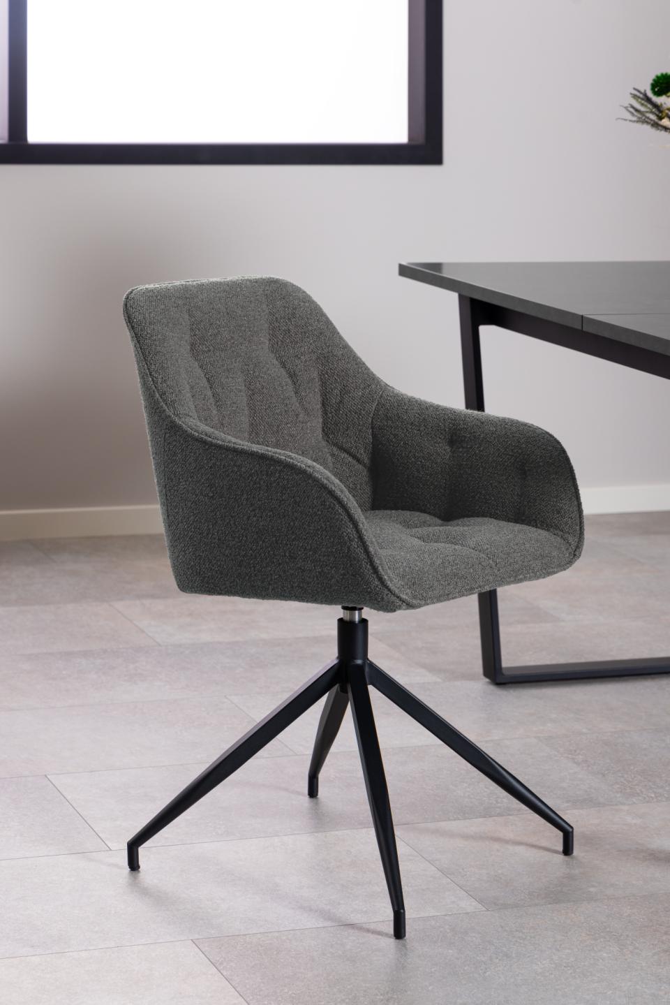 Krēsls Broo 57/54,5/82 cm antracīts - N1 Home