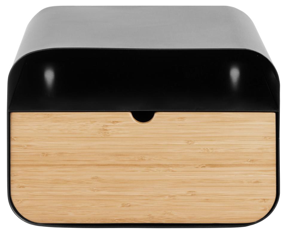 Naktsskapītis Jol 35x25x23 cm melns/bambuss - N1 Home