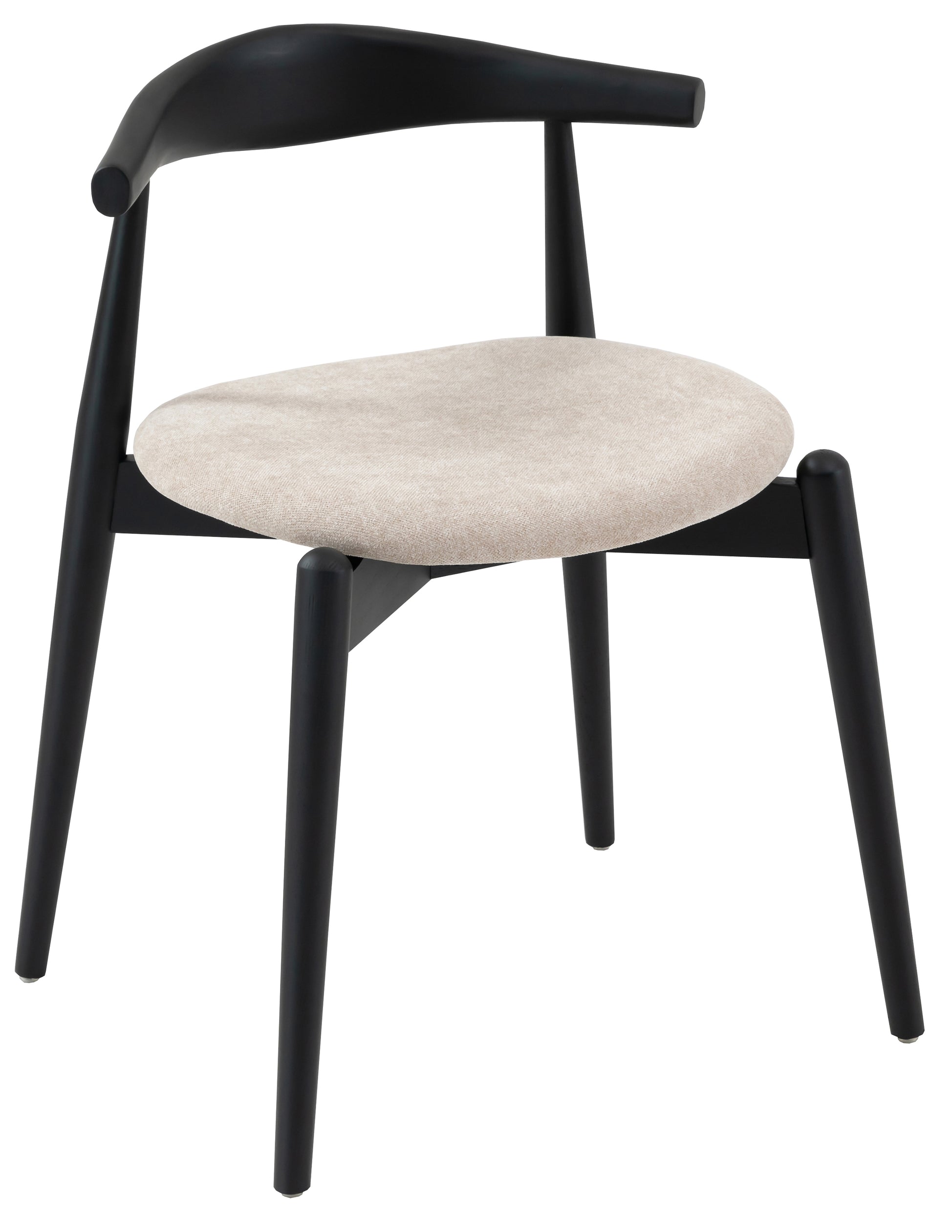 Krēsls Dine 72/50/56 cm bēšs/melns - N1 Home