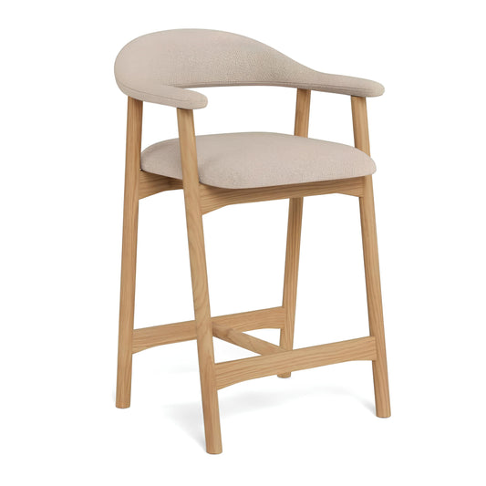 Krēsls Adder 52/52/91 cm Caso fabric sand 4 FR/gumijkoks