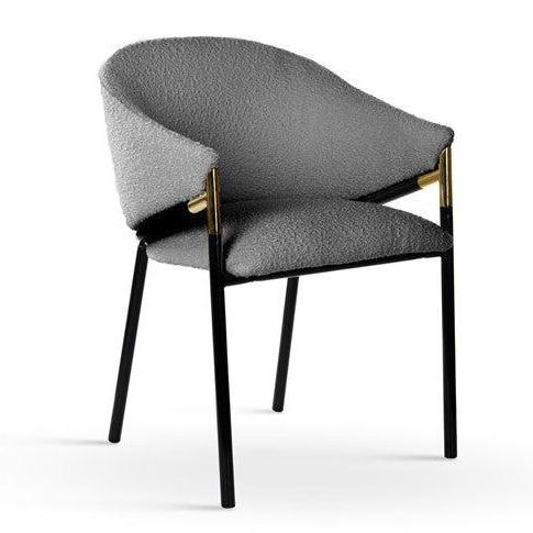 Krēsls FC bukle pelēks 56/43/77 cm - N1 Home