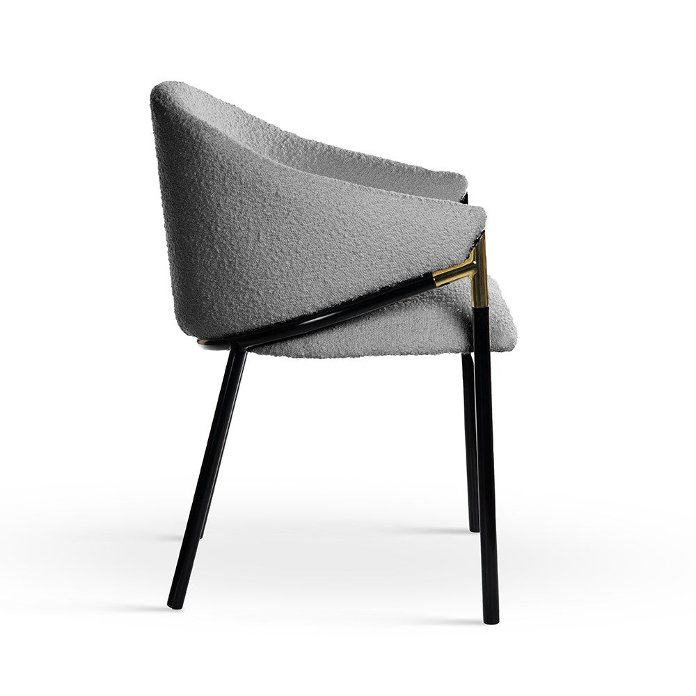 Krēsls FC bukle pelēks 56/43/77 cm - N1 Home