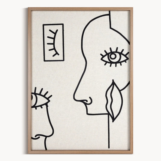 Glezna Arty 50/70 cm balts/melns - N1 Home