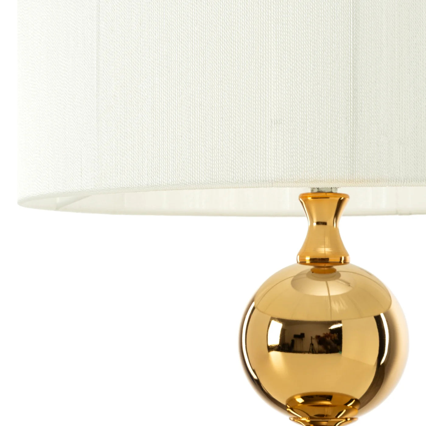 Galda lampa Zen 36/56 cm zelts/balts - N1 Home