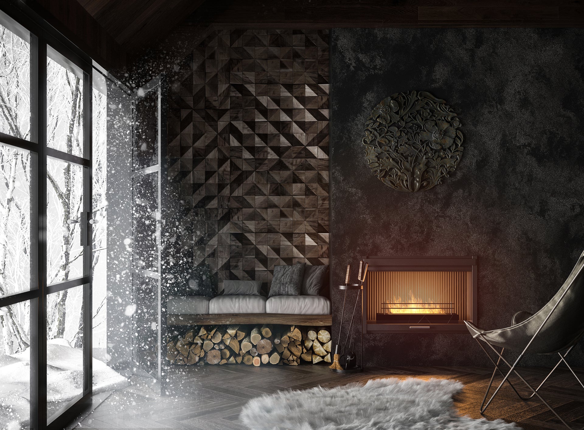 Biokamīns Firobox 600 60/19/8 cm melns - N1 Home