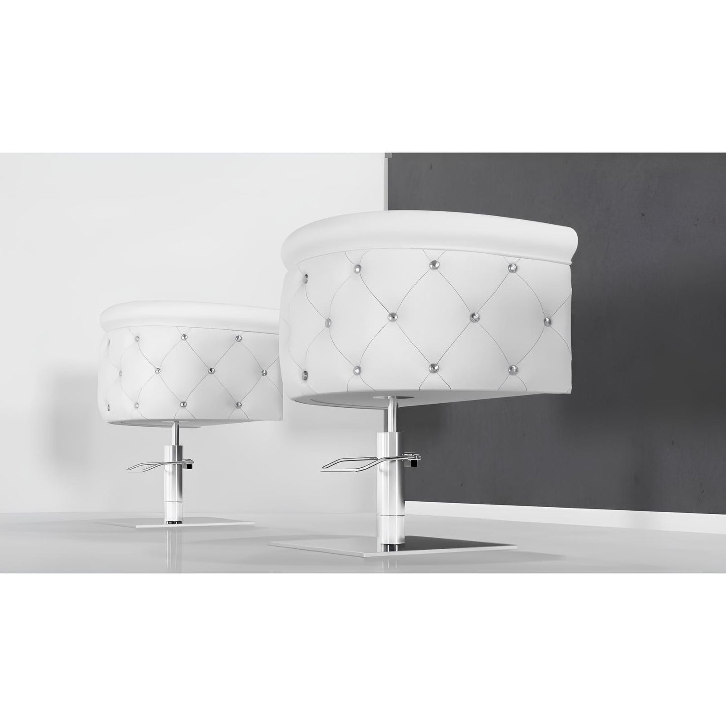 Frizētavas krēsls ObsDeLux 70/42/62 cm melns - N1 Home