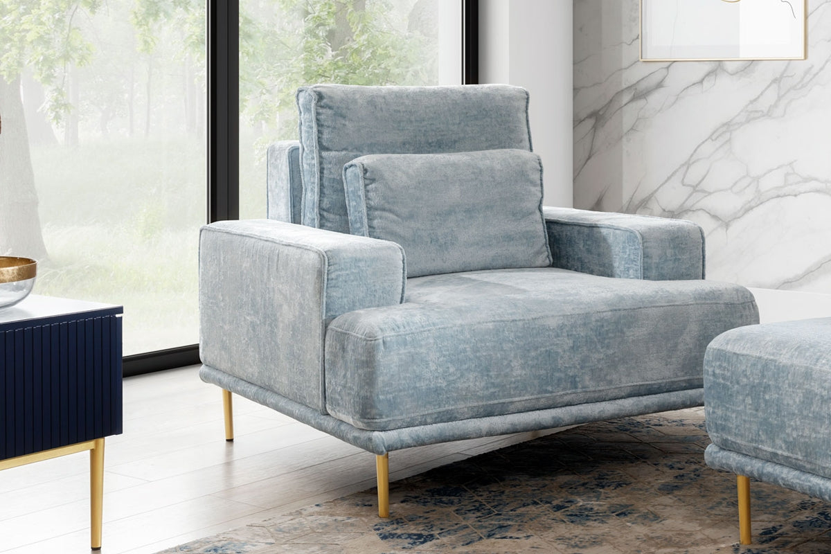 Krēsls AUSTIN 105/76-93/99 gaiši zils - N1 Home