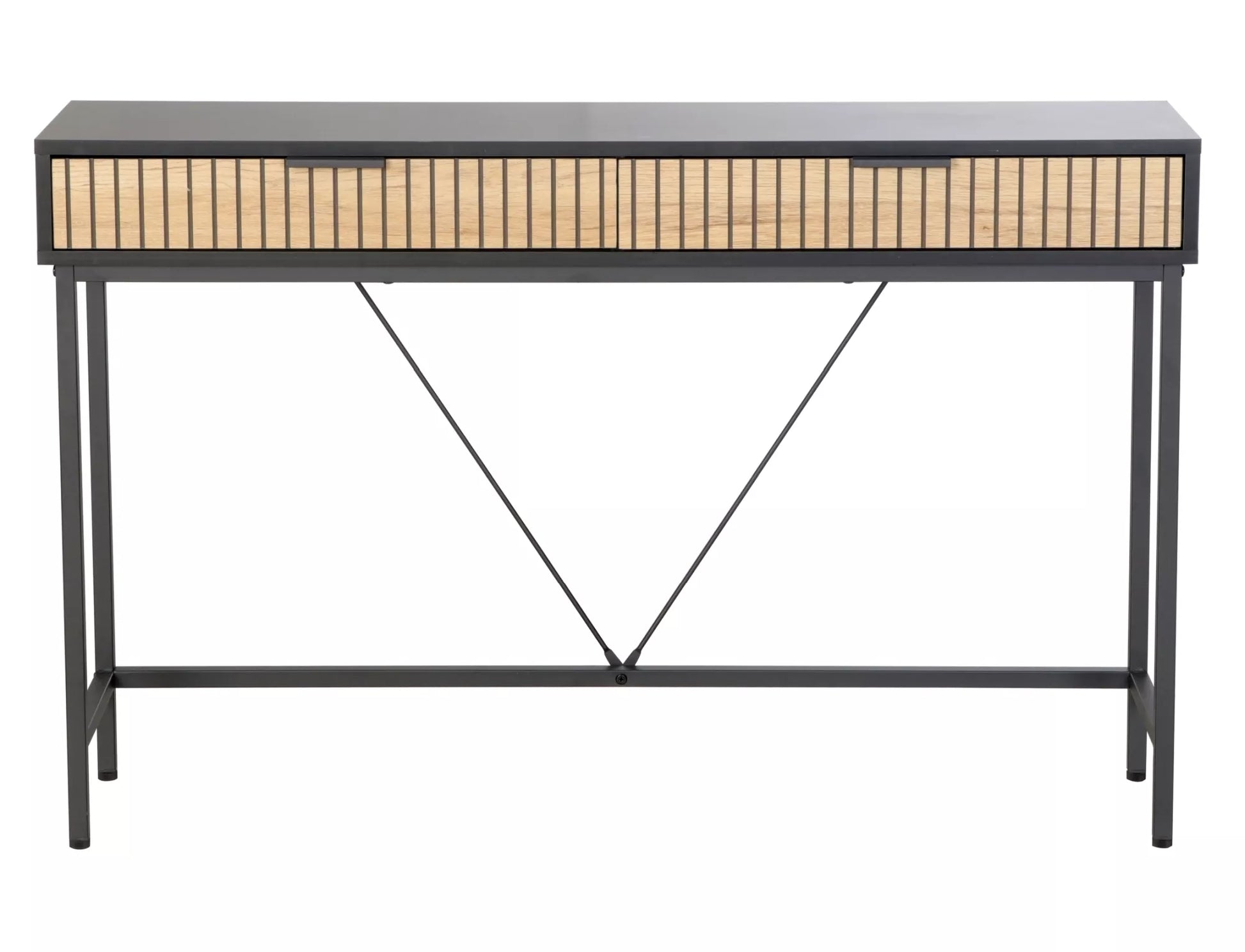 Konsole Maros 76/40/120 cm ozols/melns - N1 Home