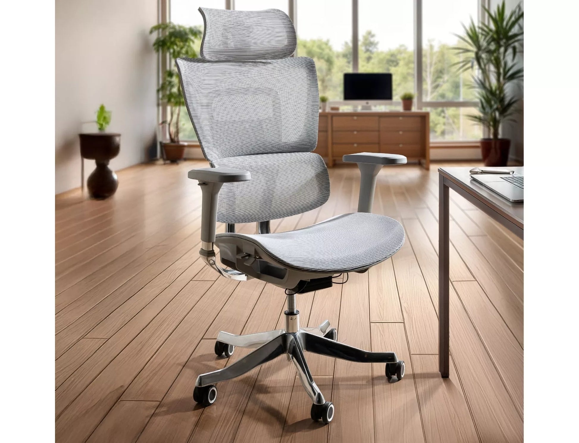 Grozāmais krēsls WinLuks 68/119/50 cm pelēks - N1 Home