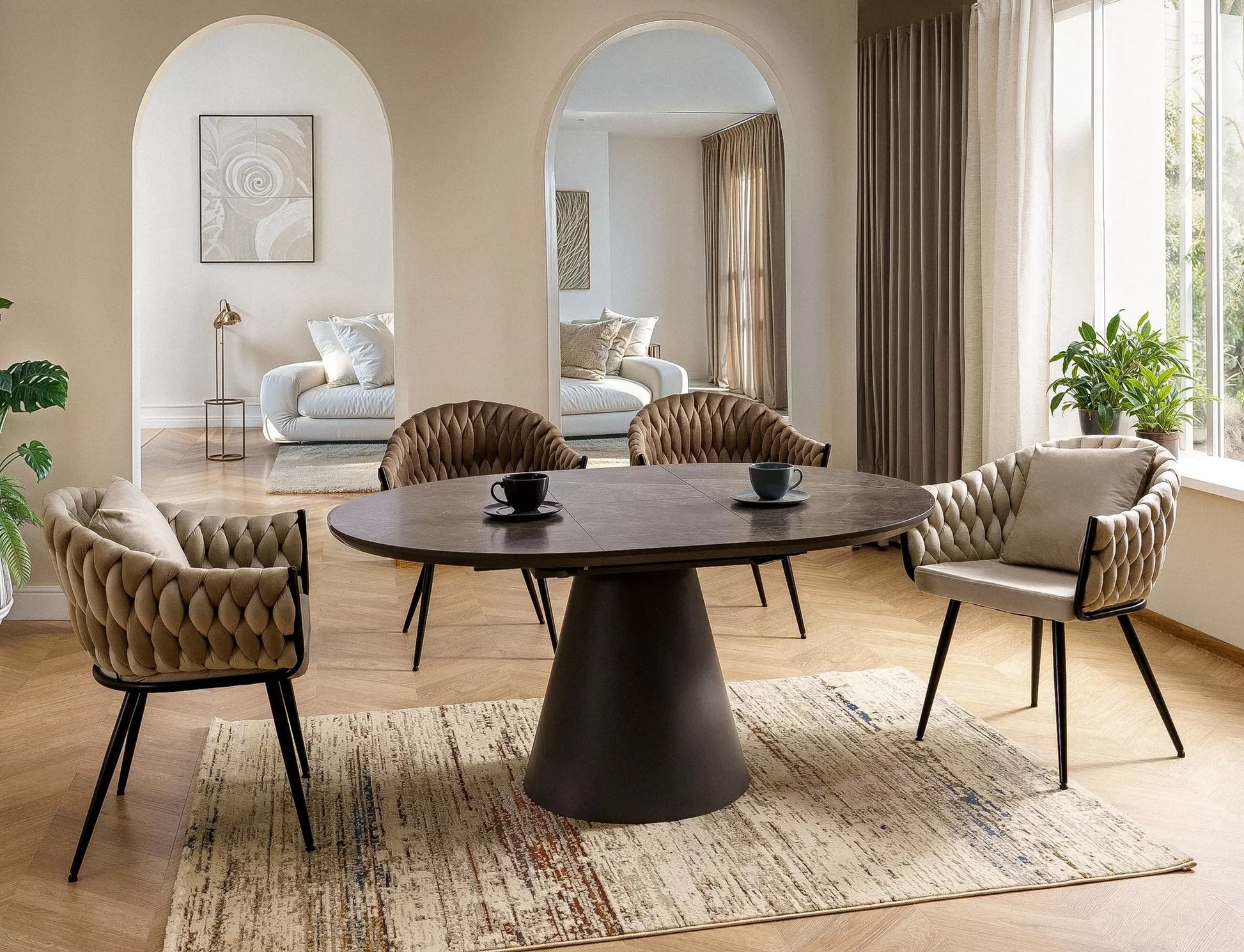 Krēsls Nuvys 86/62/50 cm gaiši bēšs - N1 Home