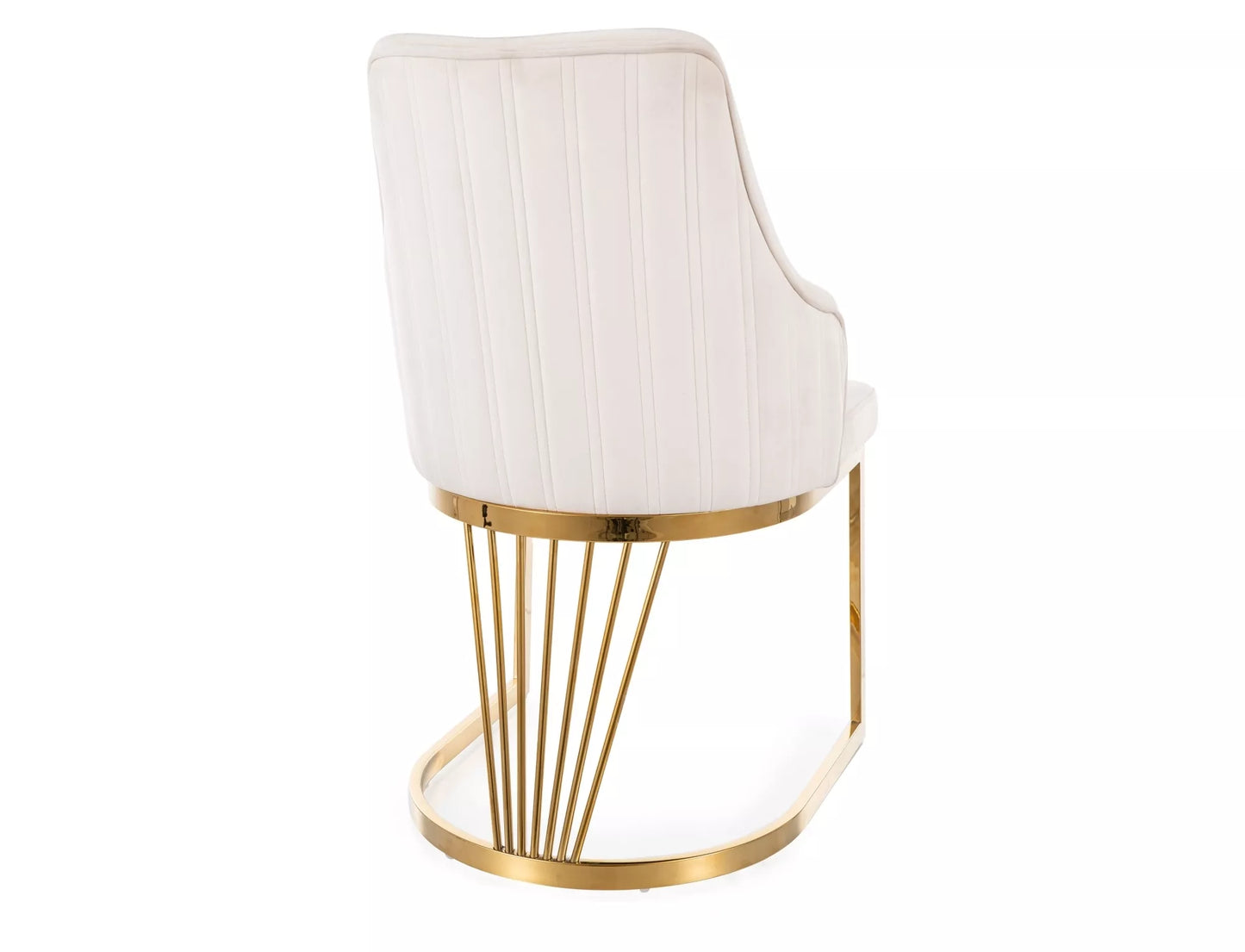 Krēsls Alurd 89/52/48 cm krēms/zelts - N1 Home