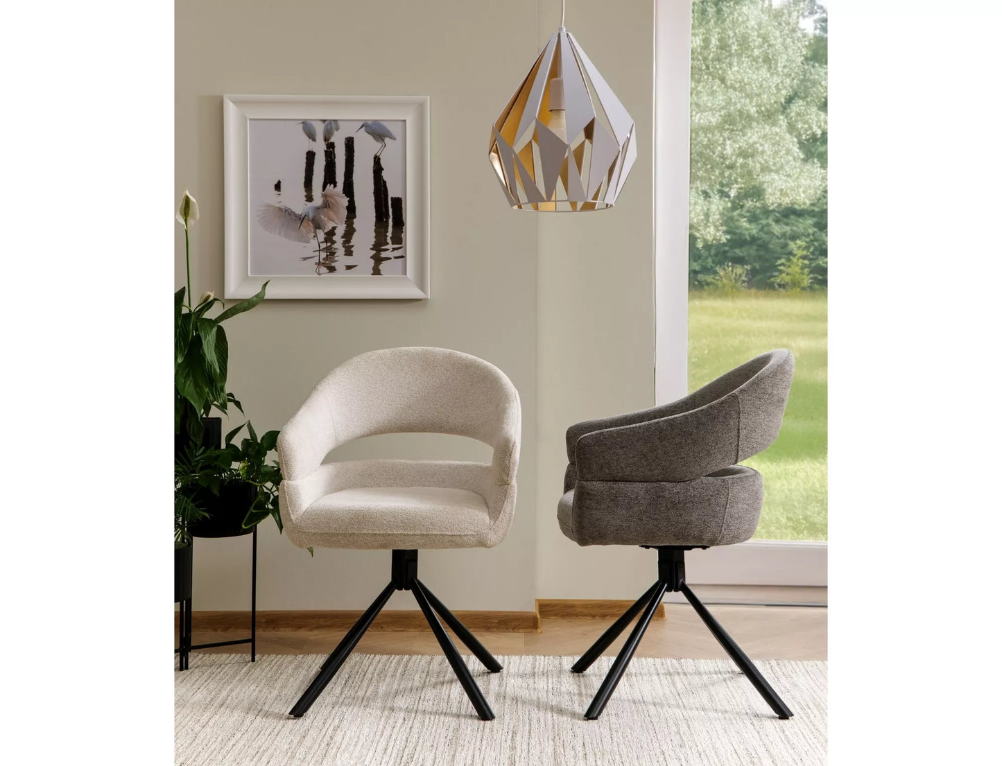 Krēsls Borga 87/50/58 cm bēšs - N1 Home