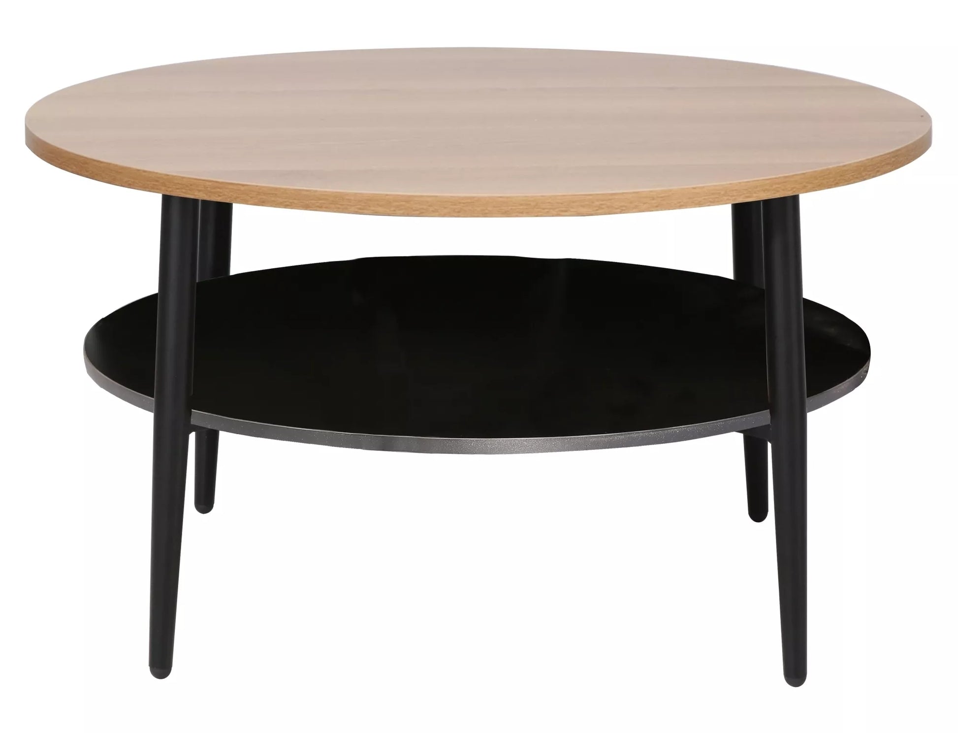 Kafijas galdiņš Ellaya 45/80 cm ozols/melns - N1 Home