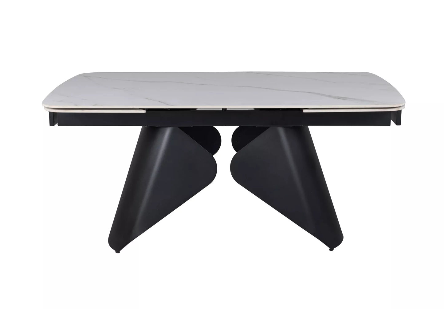 Galds Armon 75/90/160-240 cm melns/balts - N1 Home