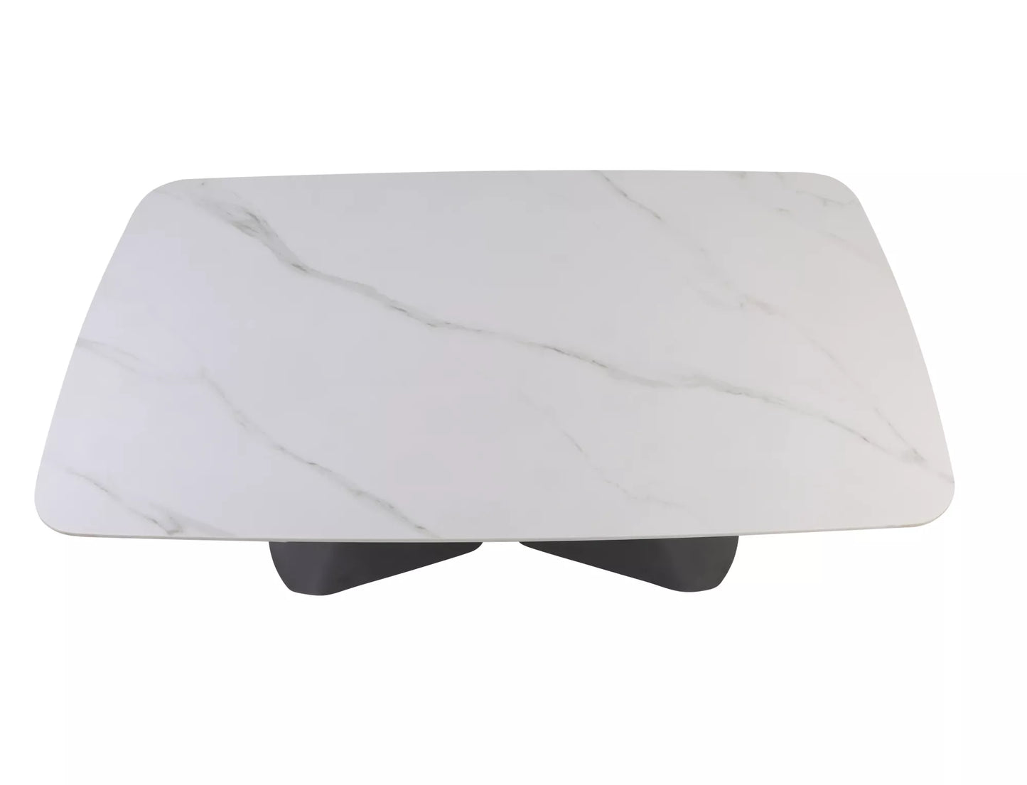 Galds Armon 75/90/160-240 cm melns/balts - N1 Home