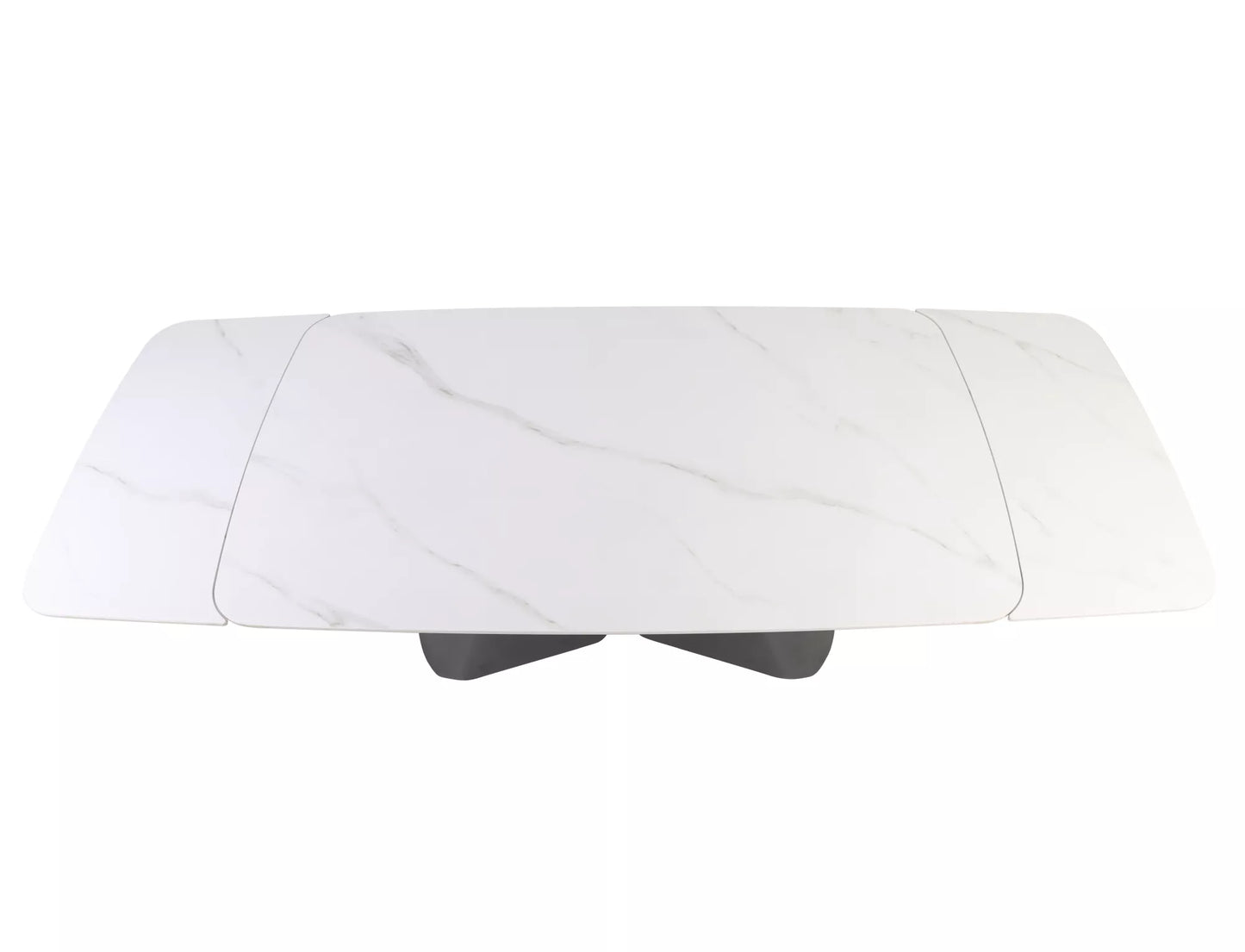 Galds Armon 75/90/160-240 cm melns/balts - N1 Home