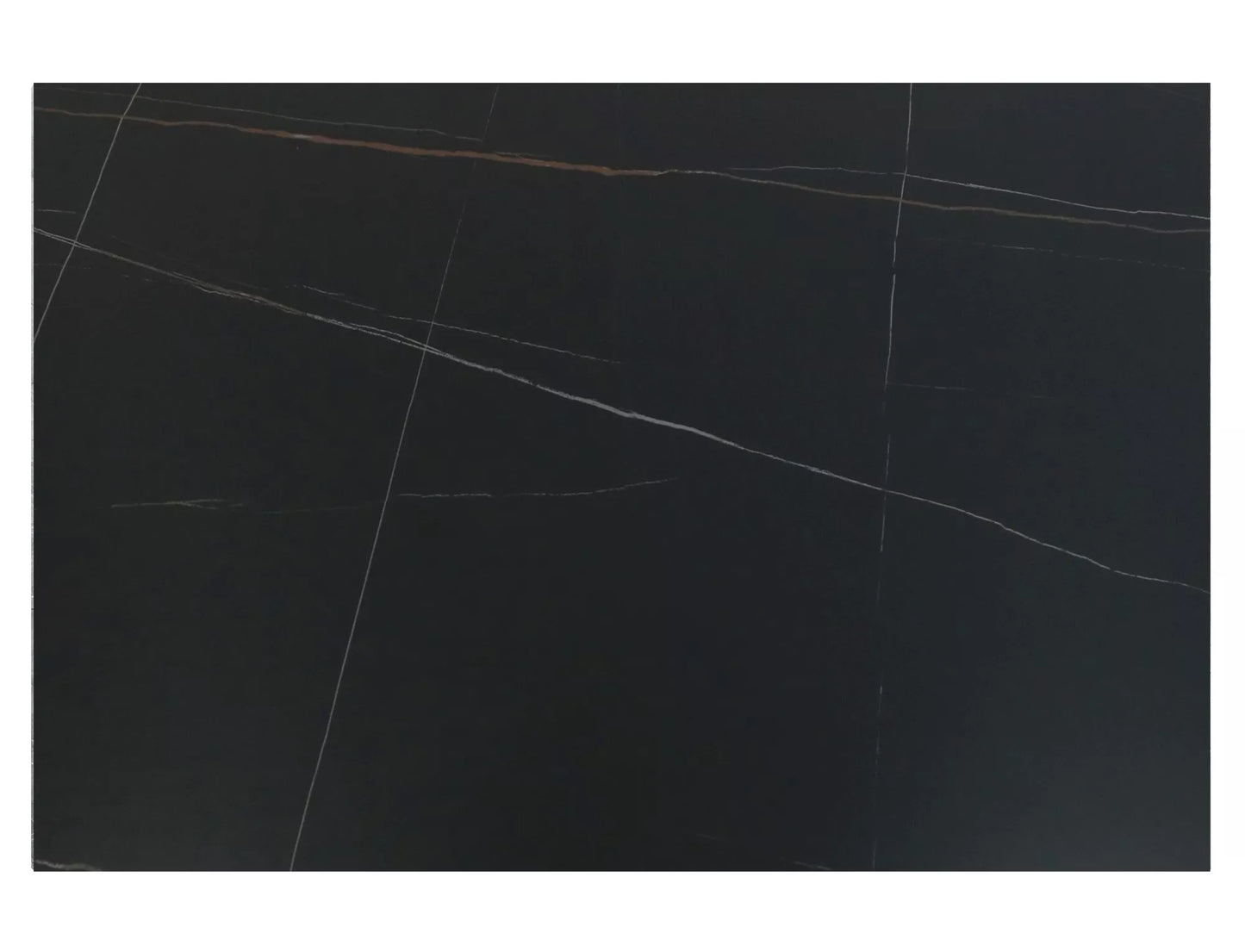 Galds Sent 120/180/80/75 cm matēts melns - N1 Home