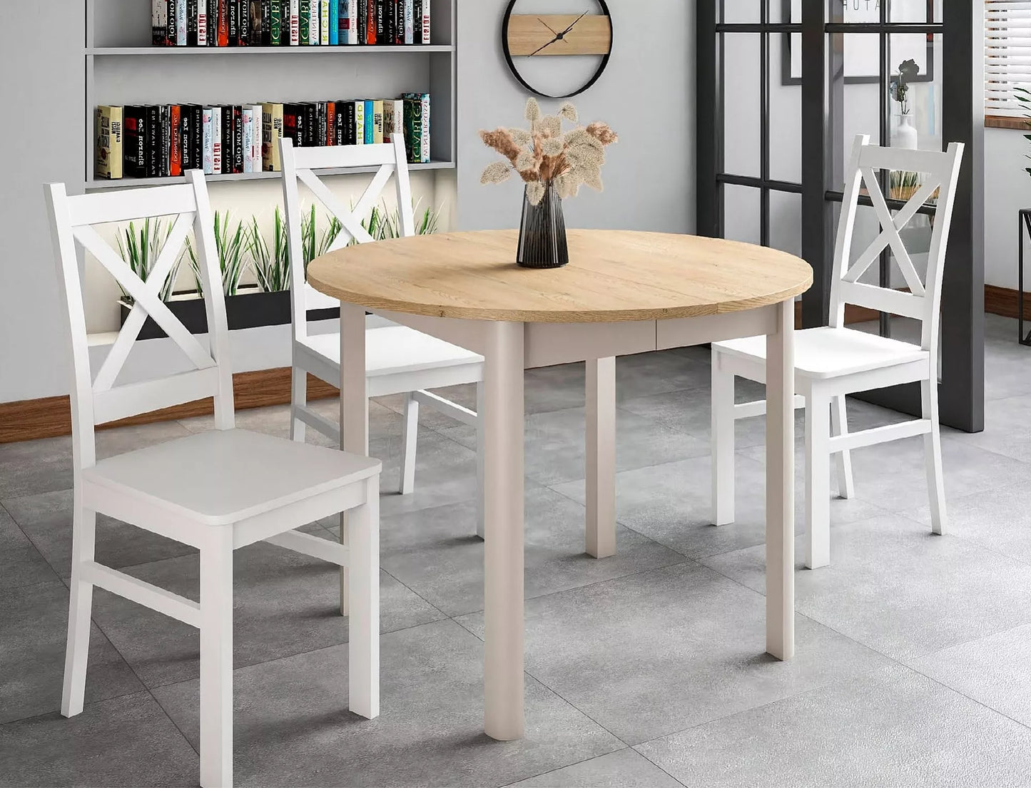 Galds Dantoro 102-144/75 cm cremona torro ozols / kašmirs - N1 Home