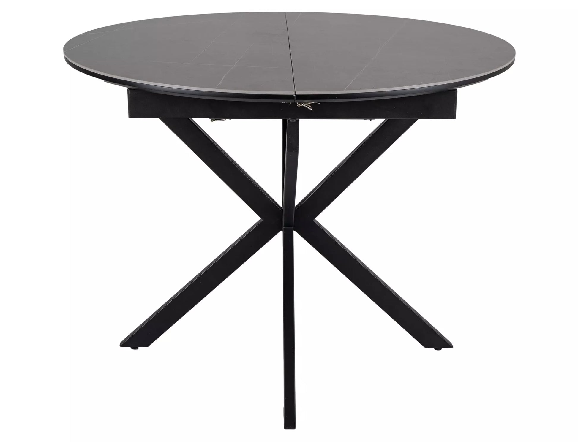 Galds Gast 100-135/100/75 cm matēts pelēks / matēts melns - N1 Home