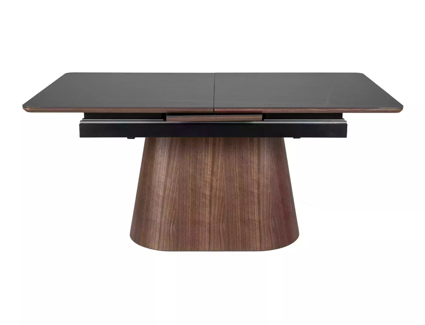 Galds Monask 75/90/160 cm melns/valrieksts - N1 Home